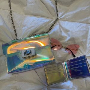 Holographic/iridescent purse and wallet